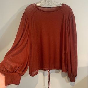 Zara cinched bottom top!